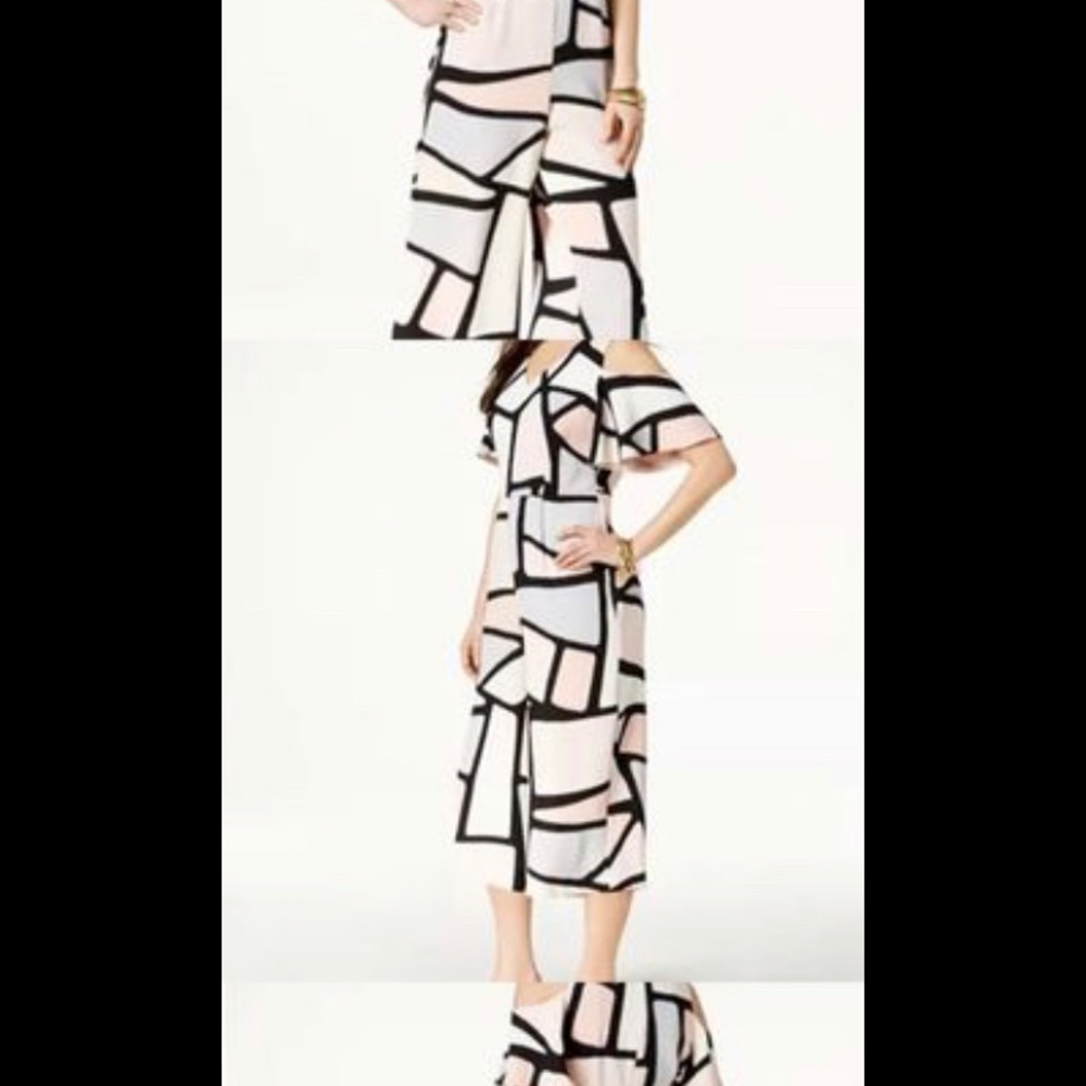 Alfani Modern Blush wide leg jump suit